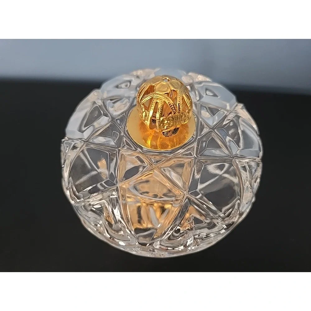 KILARNEY 24% CRYSTAL TRINKET Jewelry DISH 22ct HEARTS FILIGREE BASE